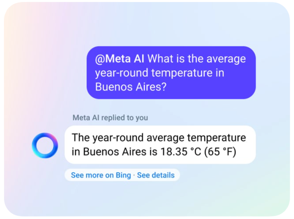 Assistente di chat Meta AI